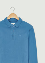 Load image into Gallery viewer, Barone Long Sleeve Polo - Blue