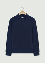 Load image into Gallery viewer, Barone Long Sleeve Polo - Dark Navy