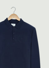Load image into Gallery viewer, Barone Long Sleeve Polo - Dark Navy