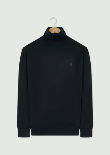 Wright Roll Neck Jumper - Black