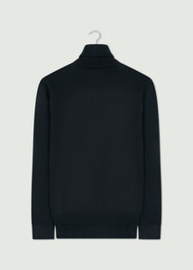 Wright Roll Neck Jumper - Black