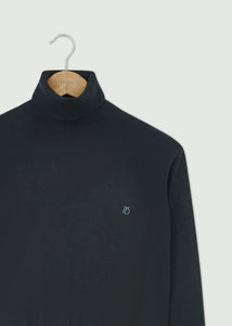 Wright Roll Neck Jumper - Black