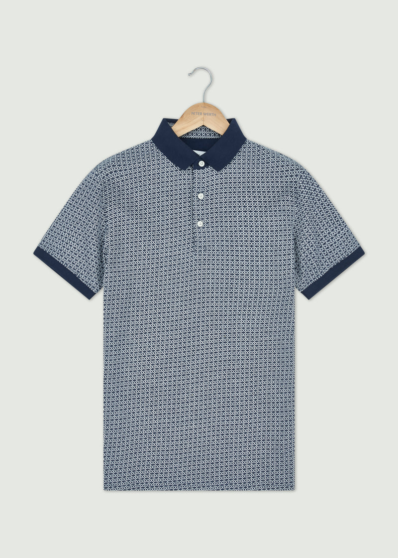 Balderton Polo Shirt - Navy/White