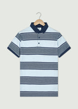 Load image into Gallery viewer, Earnshaw Polo Shirt - Navy/Light Blue