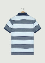 Load image into Gallery viewer, Earnshaw Polo Shirt - Navy/Light Blue