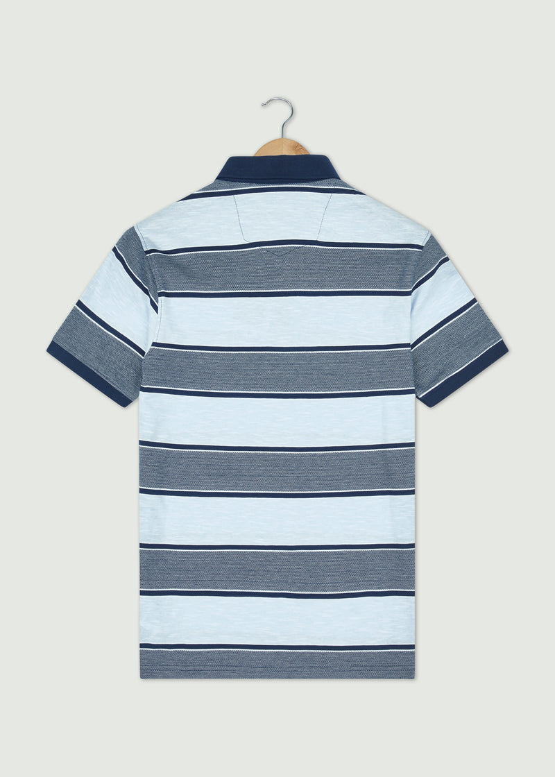 Earnshaw Polo Shirt - Navy/Light Blue