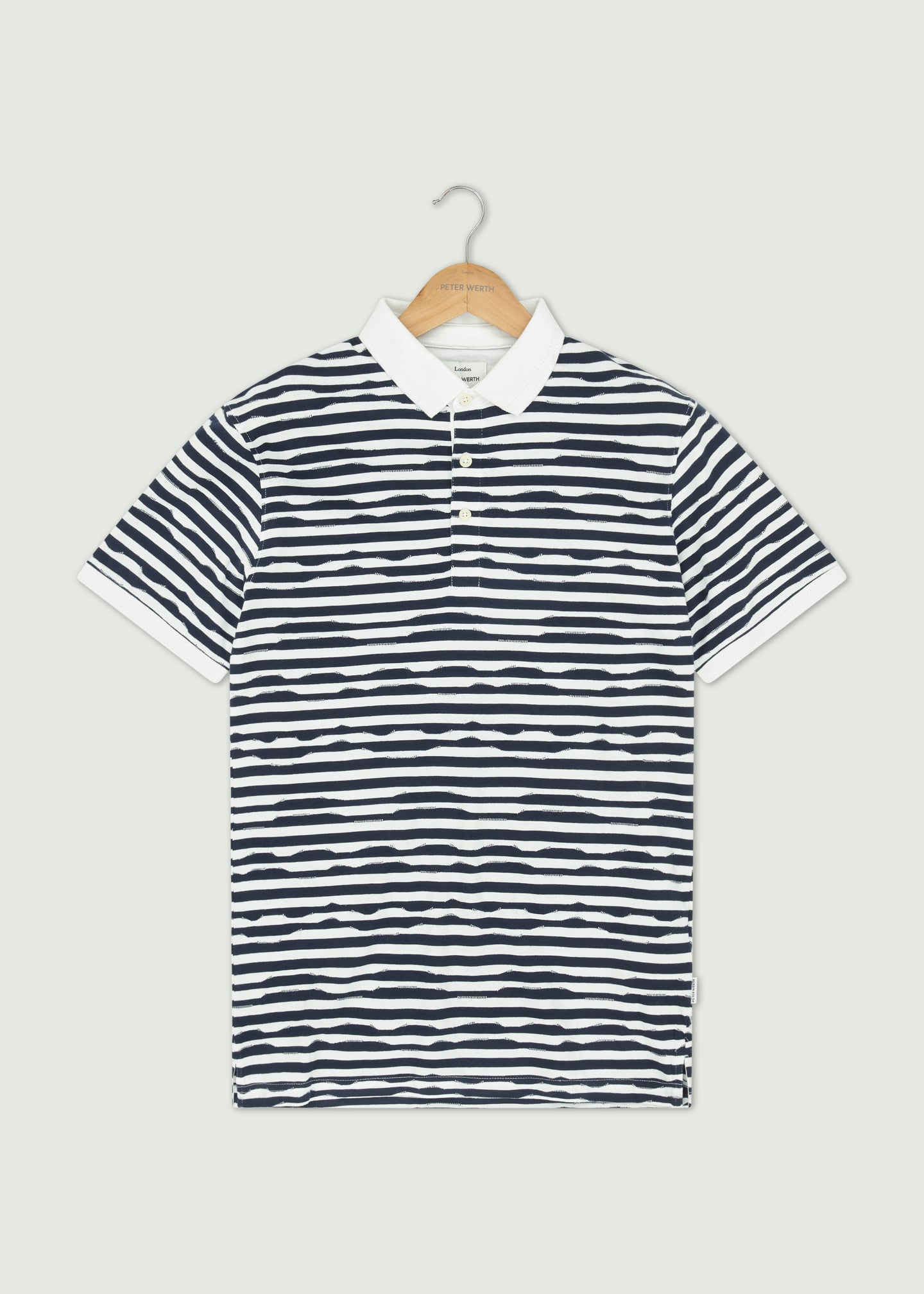 Harper Polo Shirt - Navy/White