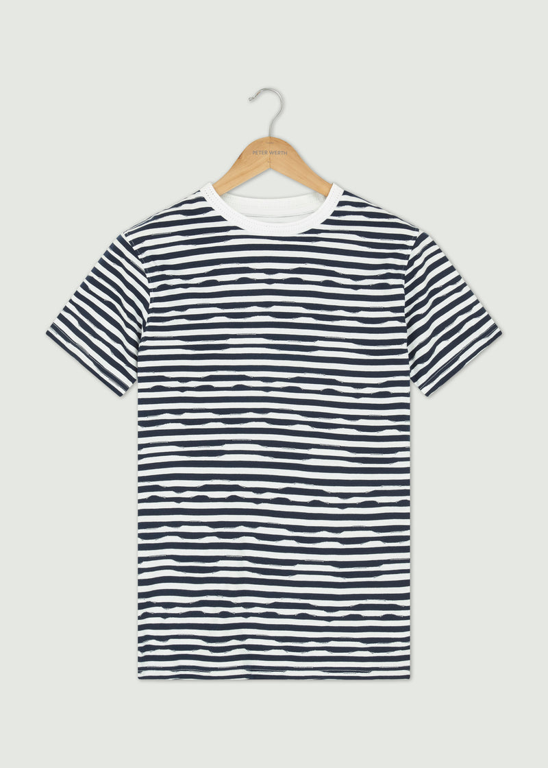 Hall T-Shirt - Navy/White