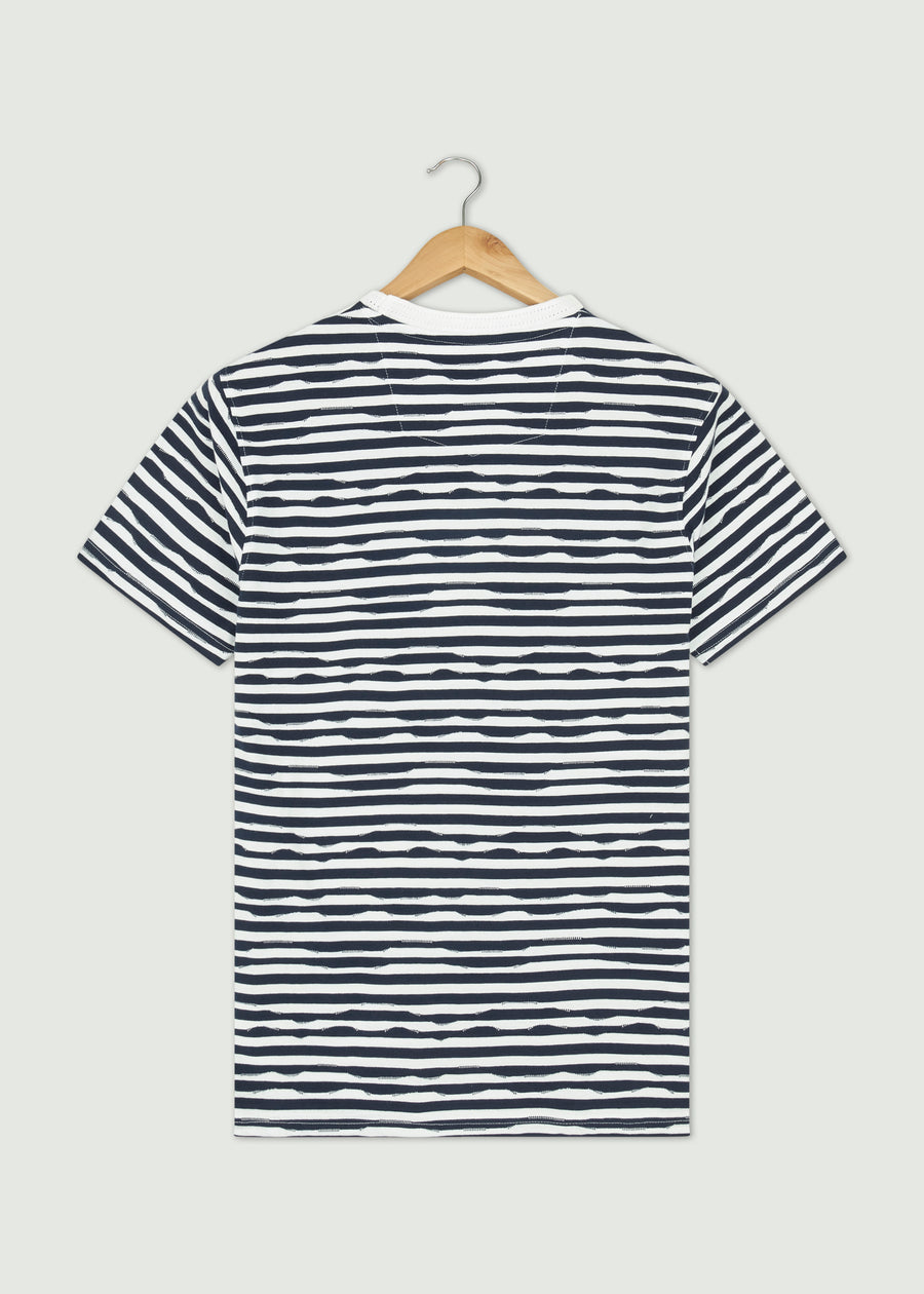 Hall T-Shirt - Navy/White