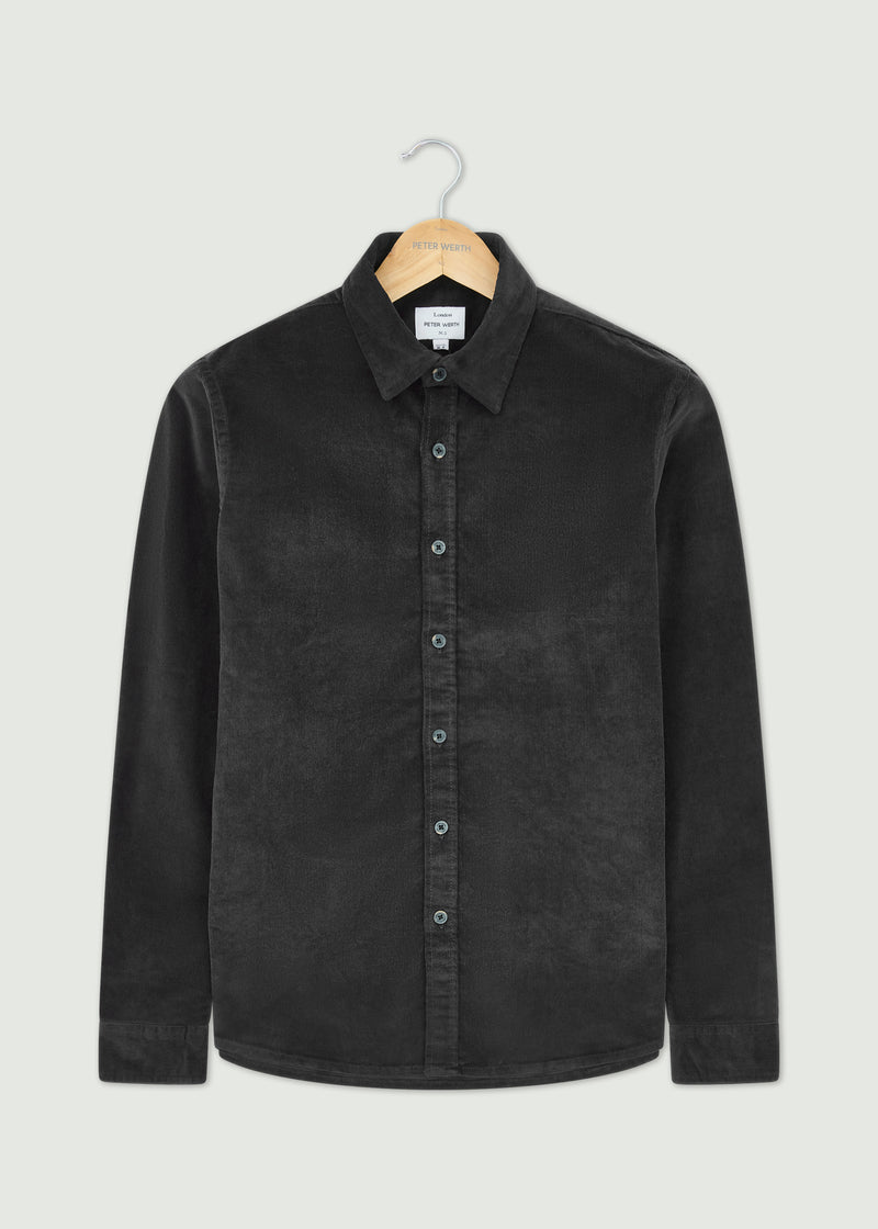 Alverston Long Sleeve Shirt Charcoal Peter Werth