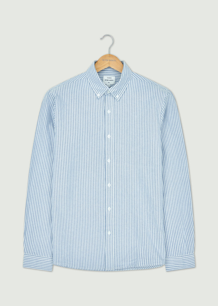 Chateau Long Sleeved Shirt - Light Blue/White