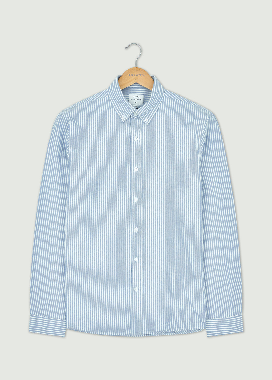 Chateau Long Sleeved Shirt - Light Blue/White
