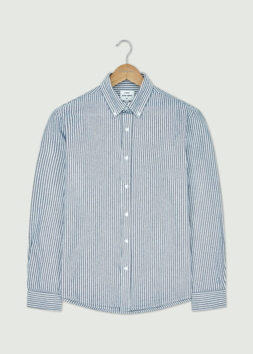 Chateau Long Sleeve Shirt - Navy/White