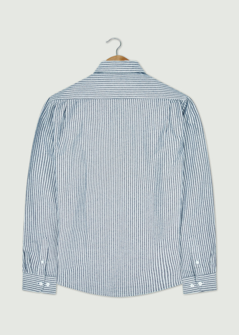 Chateau Long Sleeve Shirt - Navy/White