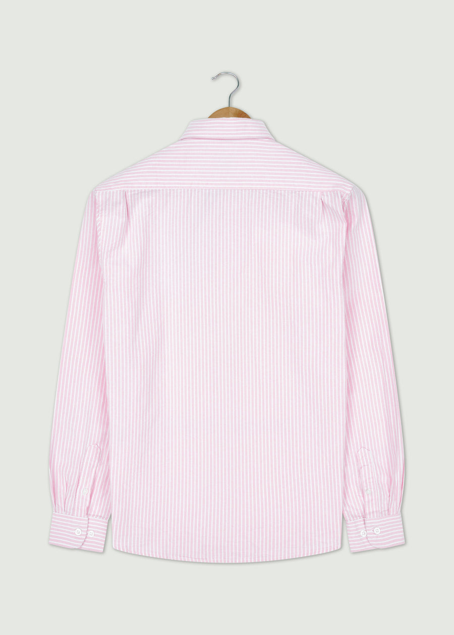Chateau Long Sleeve Shirt - Pink/White