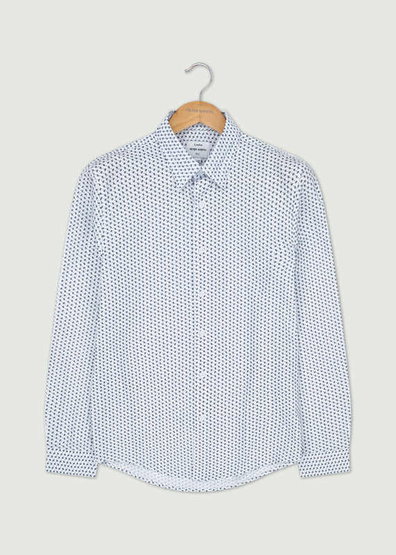 General Long Sleeve Shirt - White/Navy
