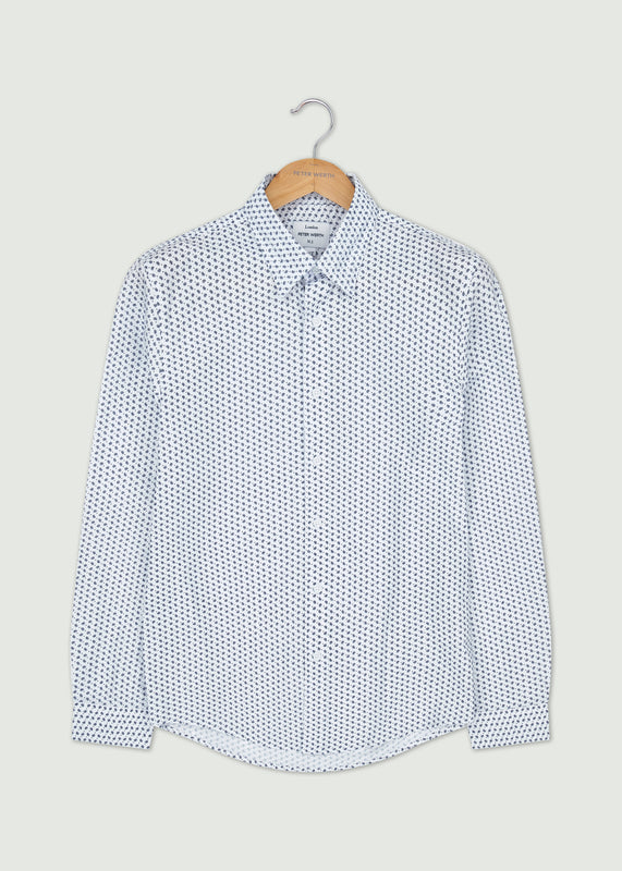 General Long Sleeve Shirt - White/Navy