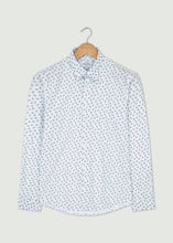 Load image into Gallery viewer, Issac Long Sleeved Shirt - White/Navy