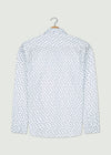 Issac Long Sleeve Shirt - White/Navy