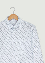Load image into Gallery viewer, Issac Long Sleeved Shirt - White/Navy