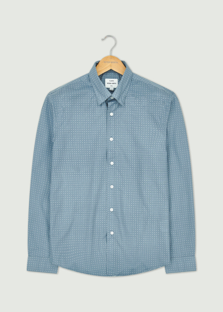 Lancel Long Sleeve Shirt - Grey/White