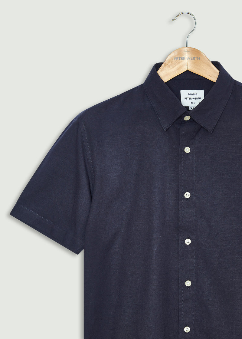 Hatchard Short Sleeve Shirt - Navy