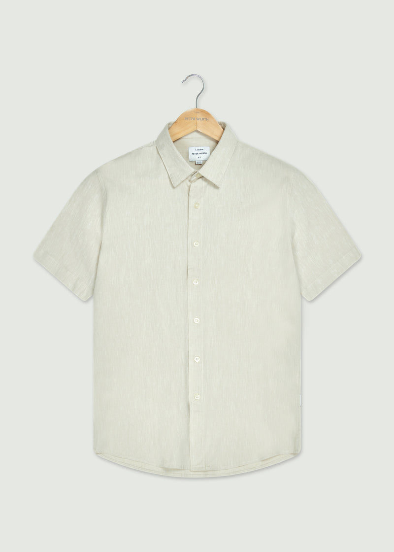 Brunel Short Sleeve Shirt - Beige