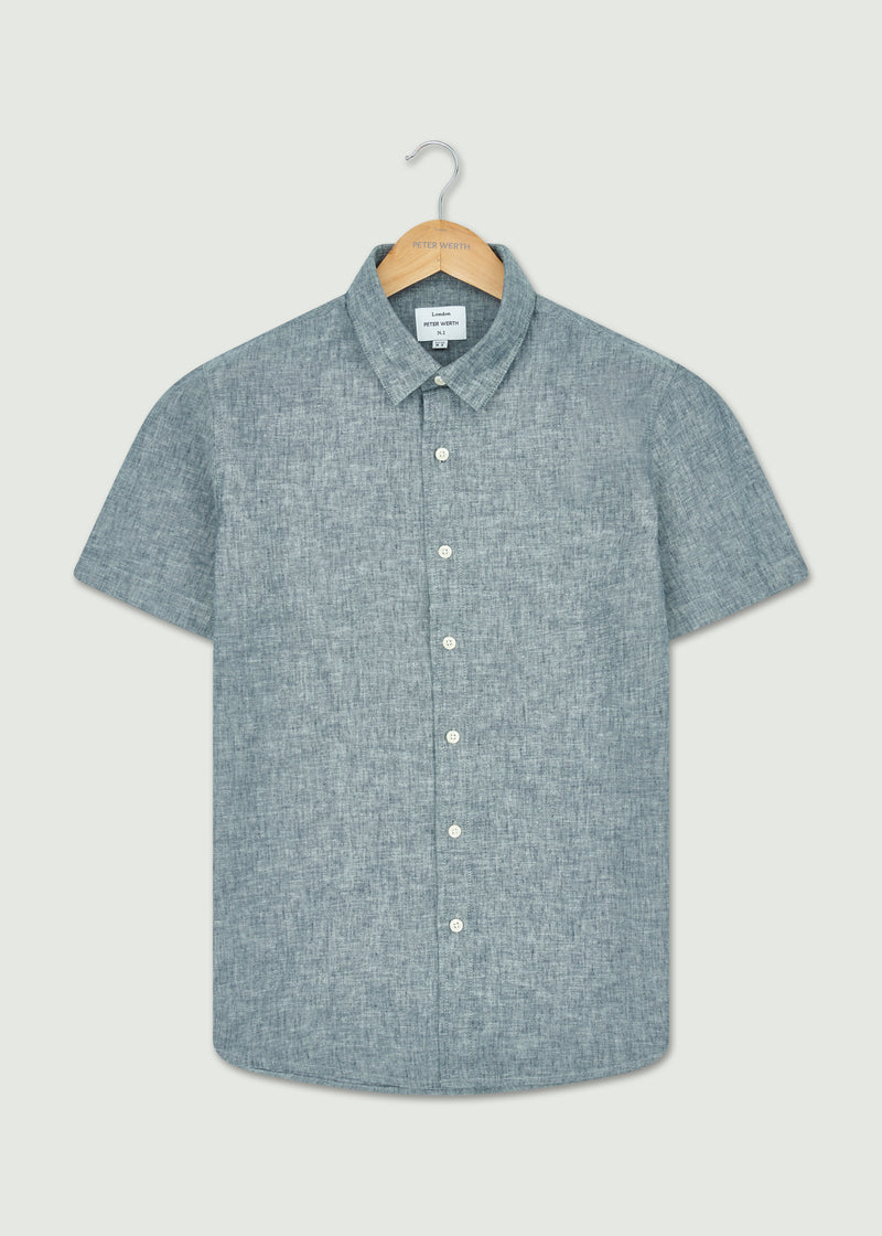 Brunel Short Sleeved Shirt - Navy