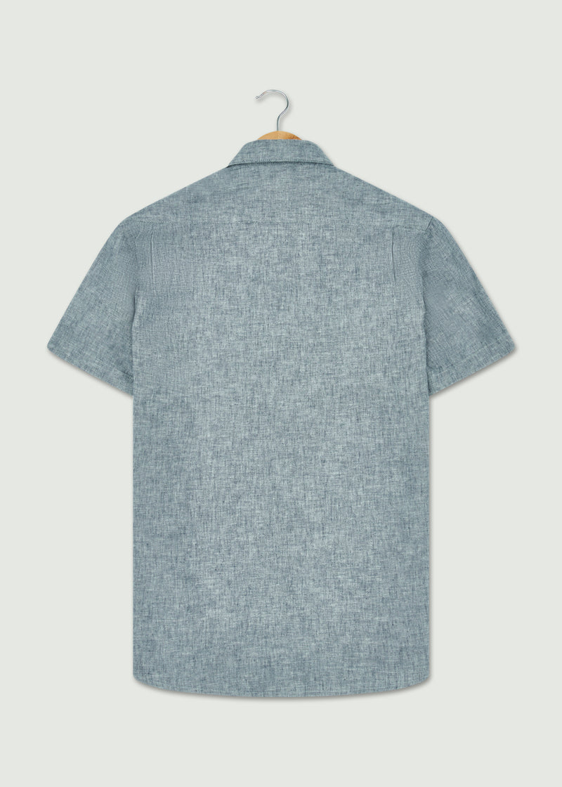 Brunel Short Sleeved Shirt - Navy