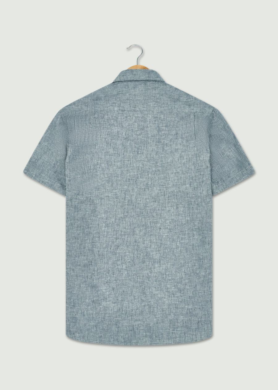 Brunel Short Sleeve Shirt - Navy