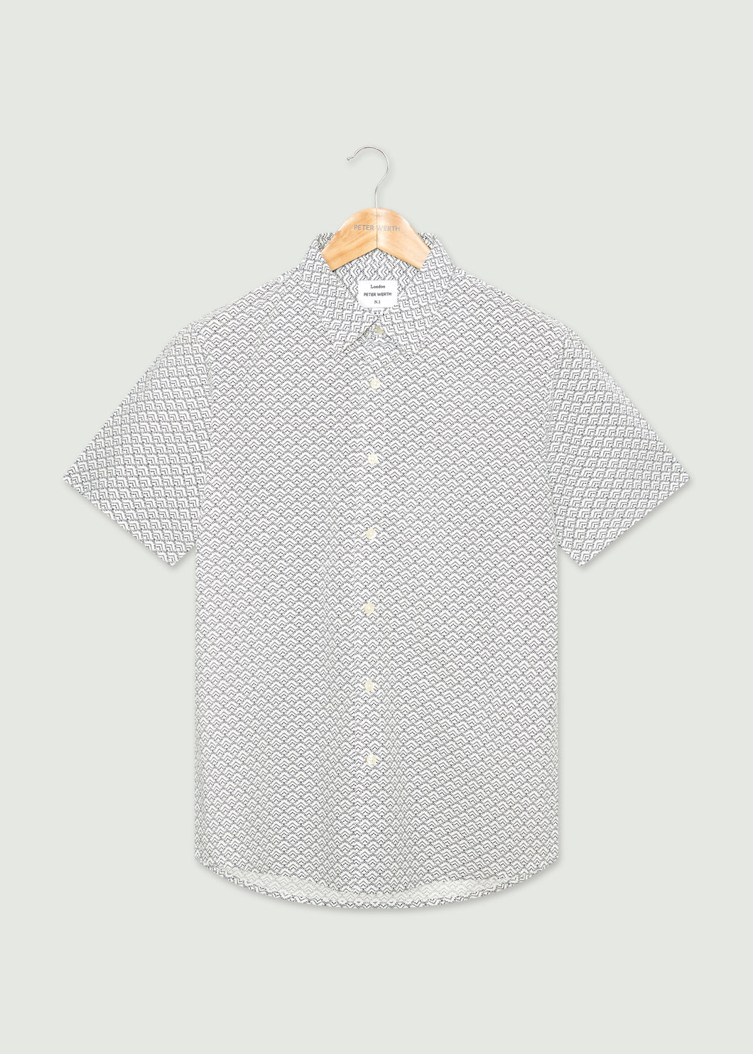 Darnley Short Sleeved Shirt - White/Navy