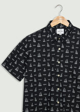 Load image into Gallery viewer, Hargrave Short Sleeve Shirt - Black/White