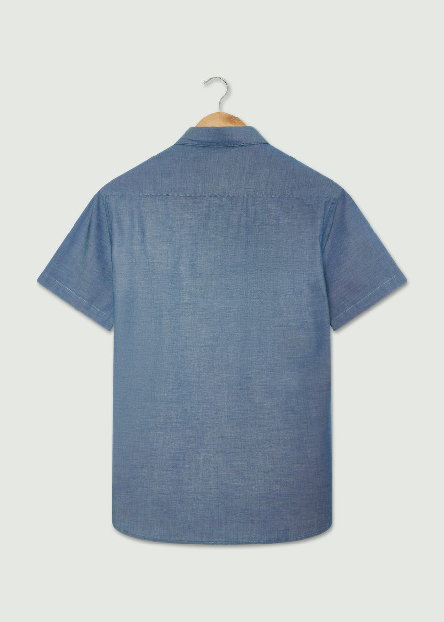 Scrutton Short Sleeve Shirt - Indigo