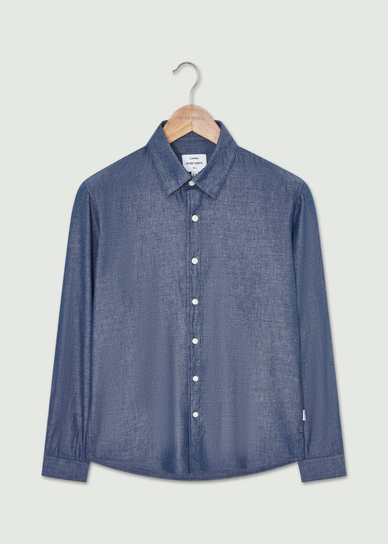 Arnold Long Sleeved Shirt - Dark Indigo