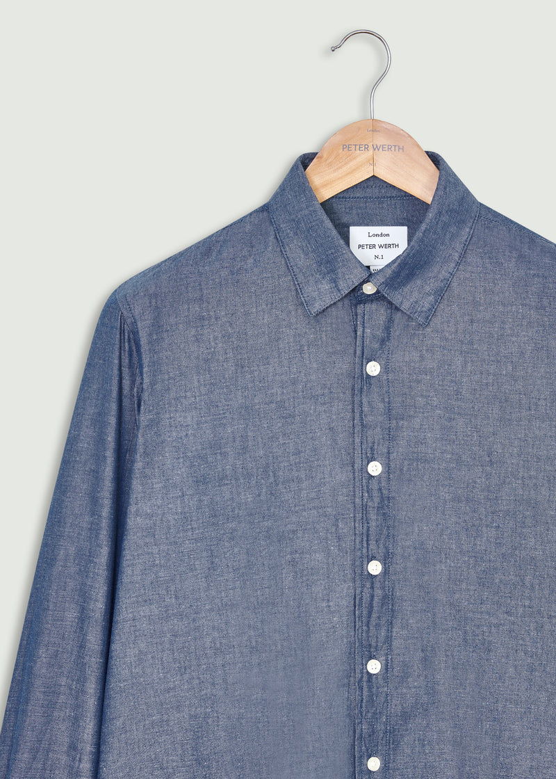 Arnold Long Sleeve Shirt - Dark Indigo