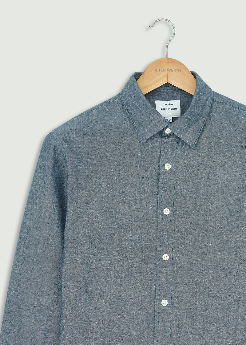 City Long Sleeve Shirt - Dark Indigo