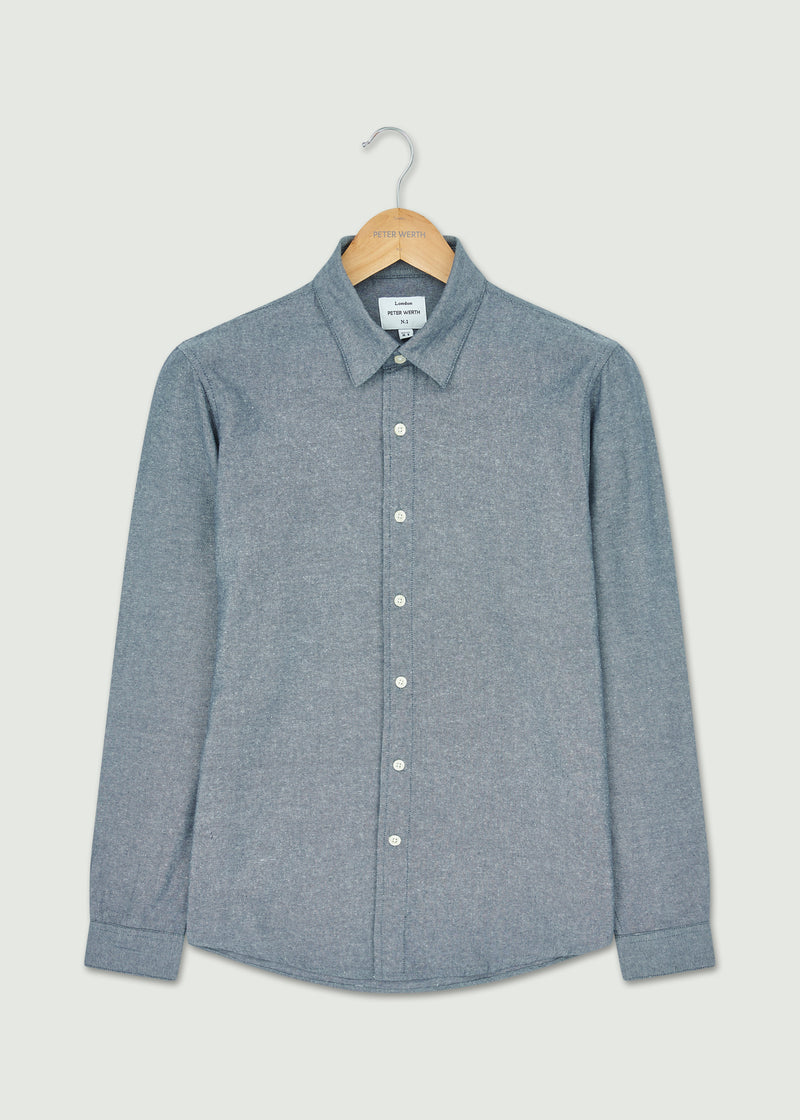 Dane Long Sleeved Shirt - Dark Indigo