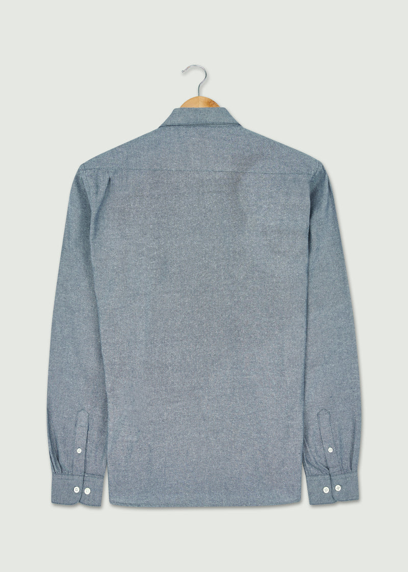 Dane Long Sleeved Shirt - Dark Indigo