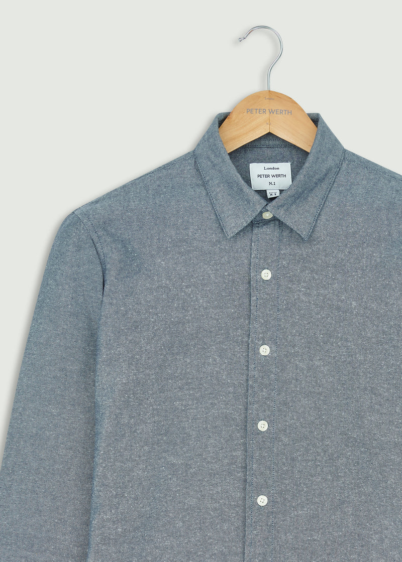 Dane Long Sleeved Shirt - Dark Indigo