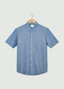 Gav Short Sleeved Shirt - Indigo