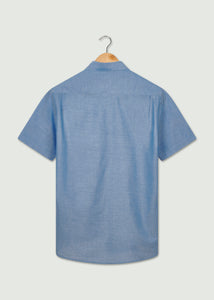 Gav Short Sleeved Shirt - Indigo