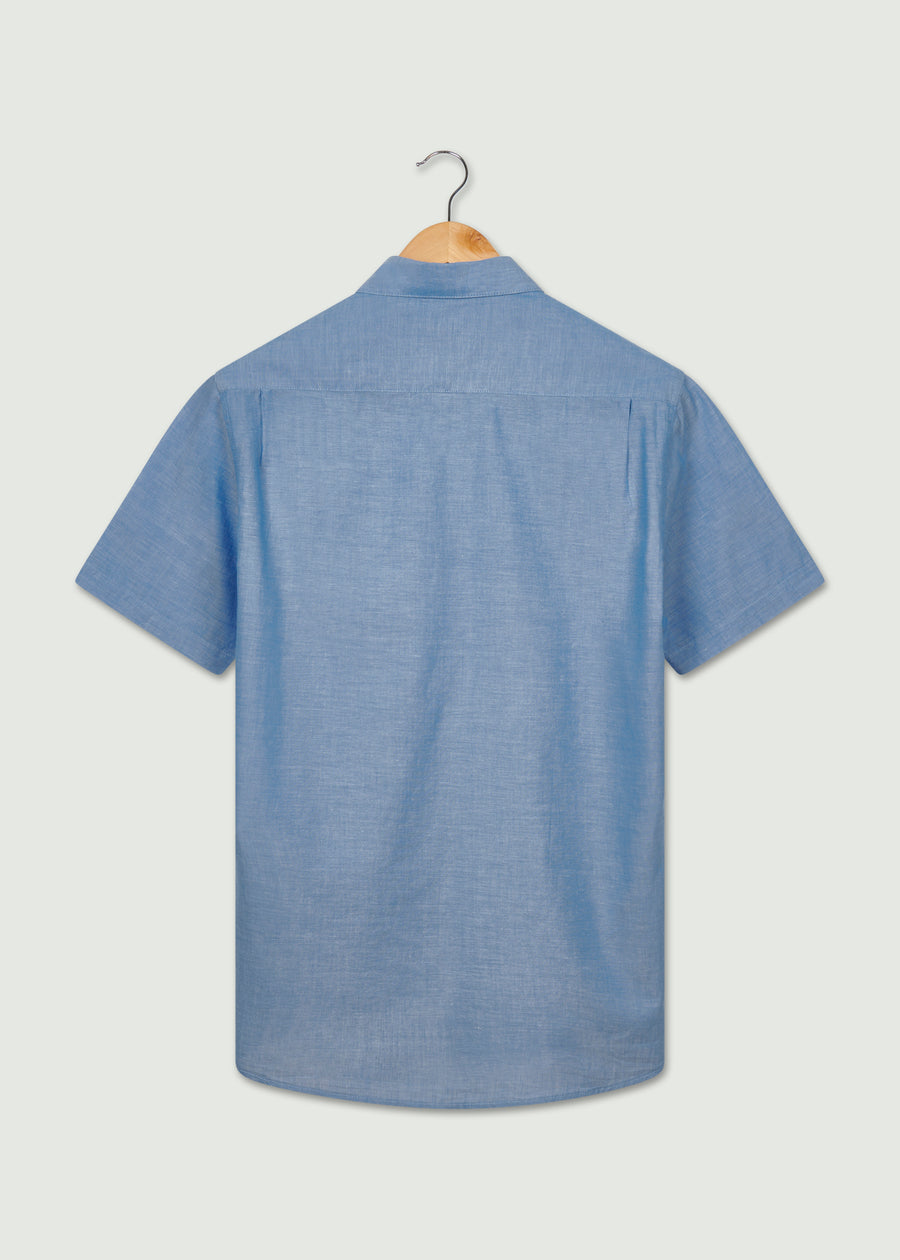 Gav Short Sleeve Shirt - Indigo
