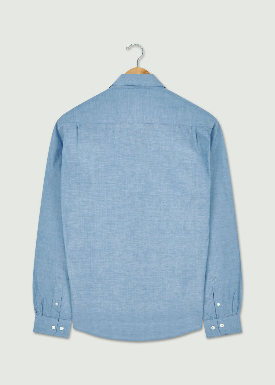 Gavin Long Sleeve Shirt - Indigo