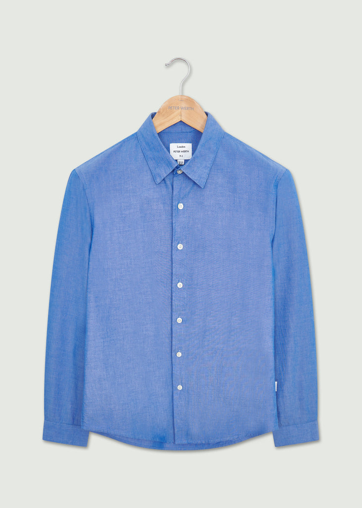 Harold Long Sleeve Shirt - Indigo