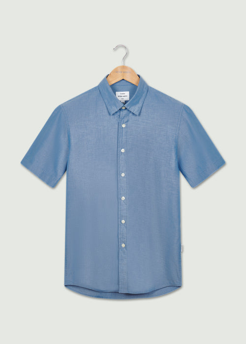 Jim Short Sleeve Shirt - Indigo