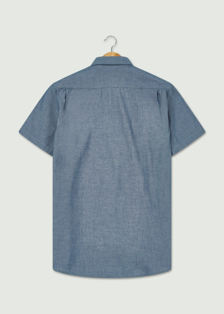 Leo Short Sleeve Shirt - Dark Indigo