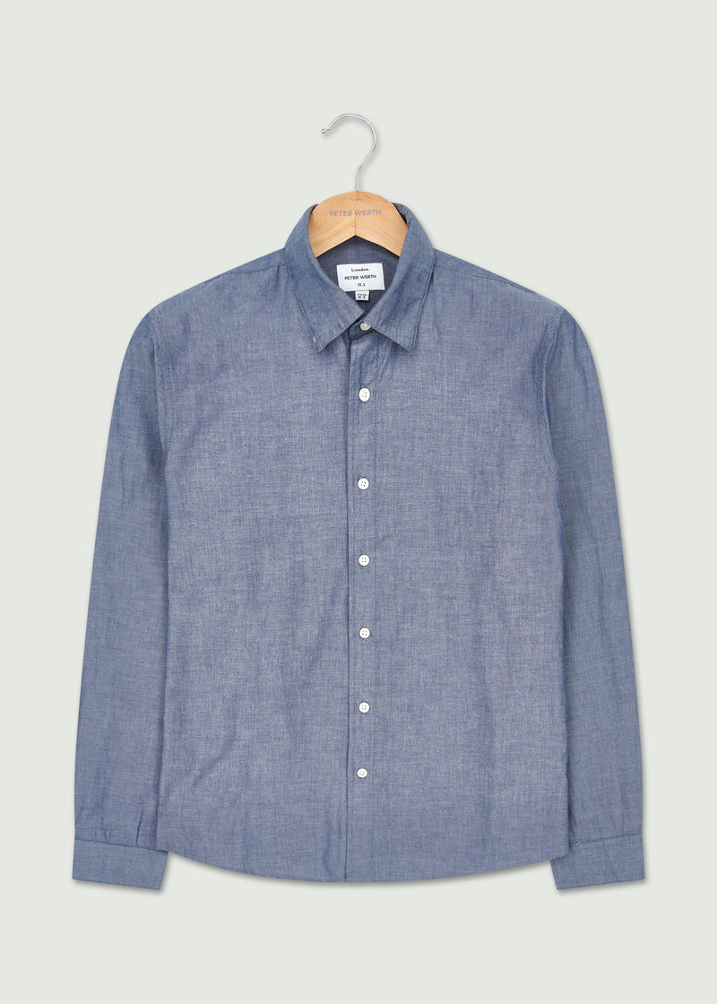 Leonardo Long Sleeve Shirt - Dark Indigo