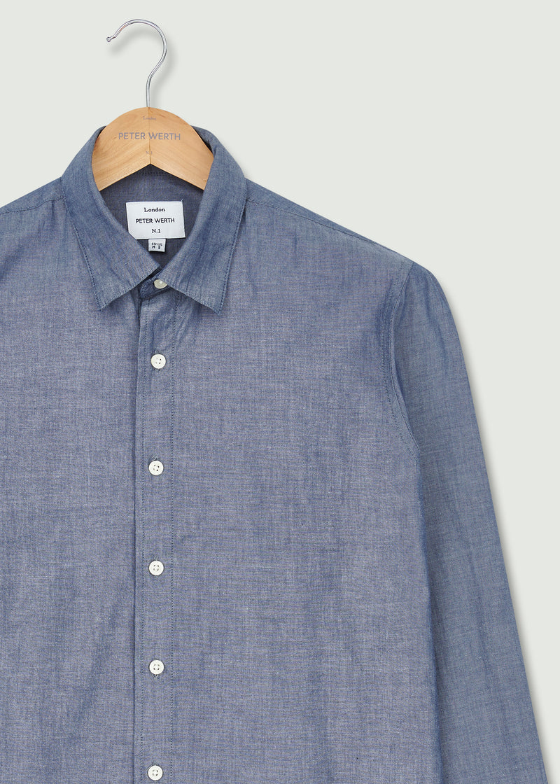 Leonardo Long Sleeve Shirt - Dark Indigo