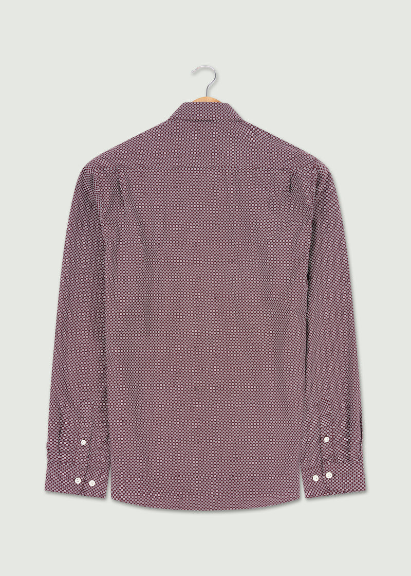 Maxwell Long Sleeved Shirt - Burgundy