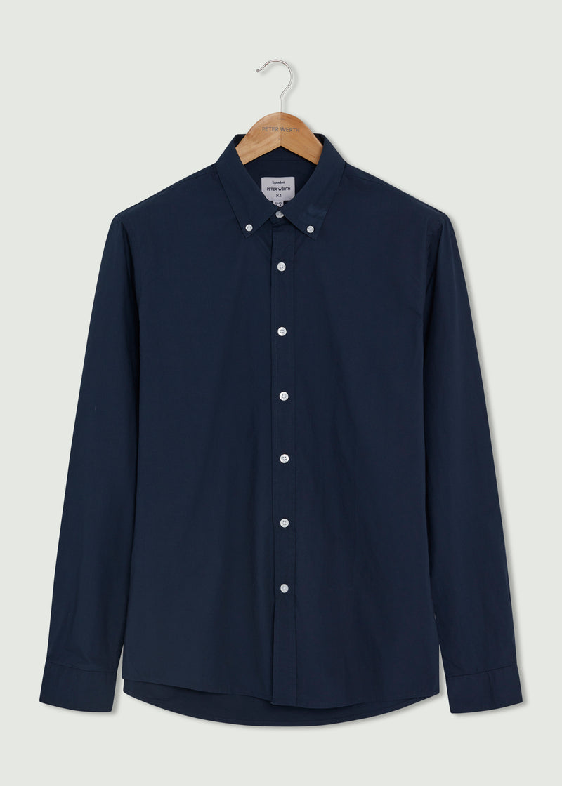 Peak Long Sleeve Shirt - Navy